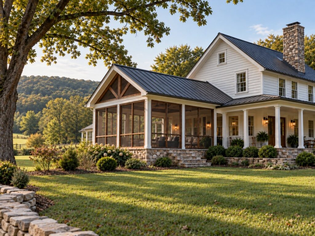 Porch addition and new deck by R.E. Horner Construction