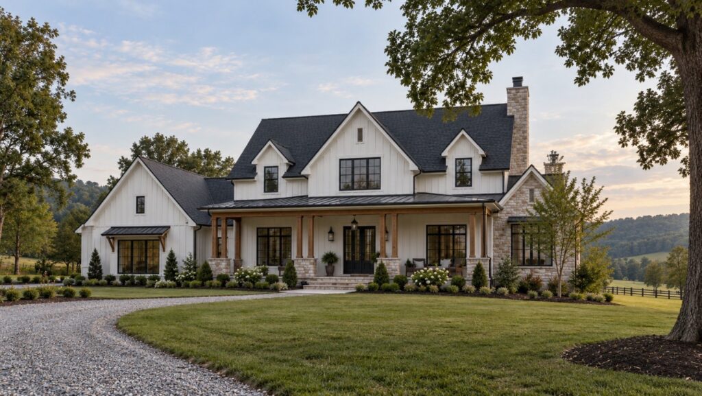 A finished custom home by R.E. Horner Construction
