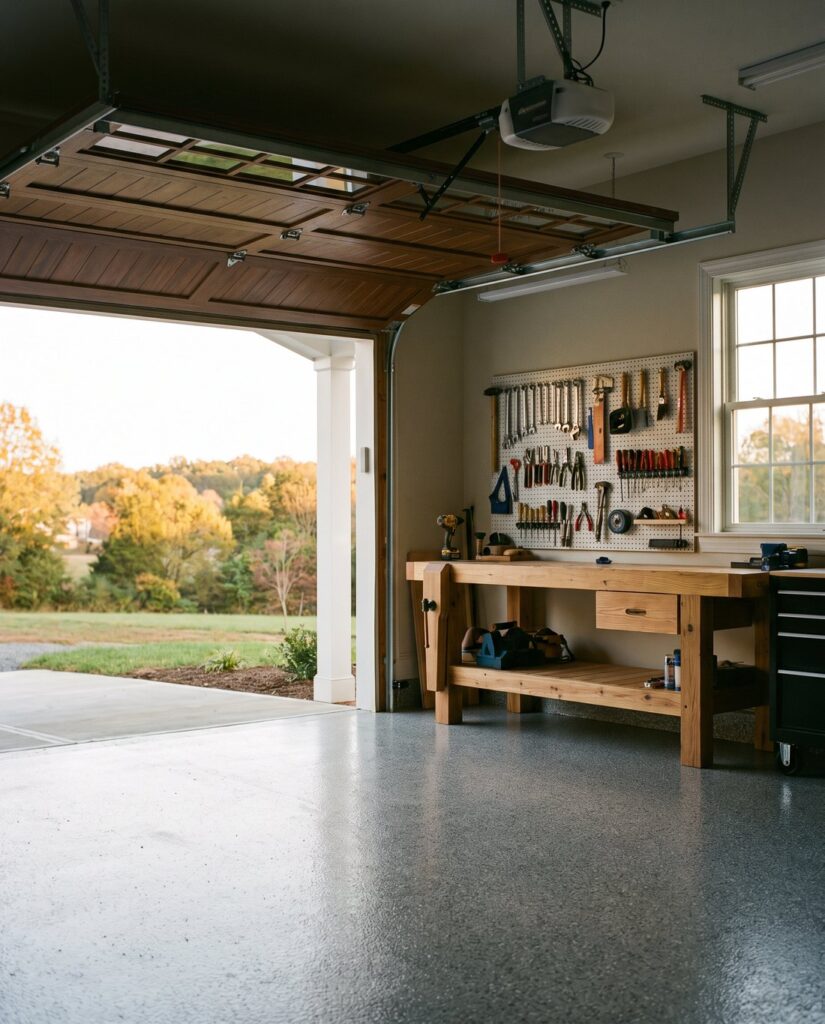 Detached garage under construction