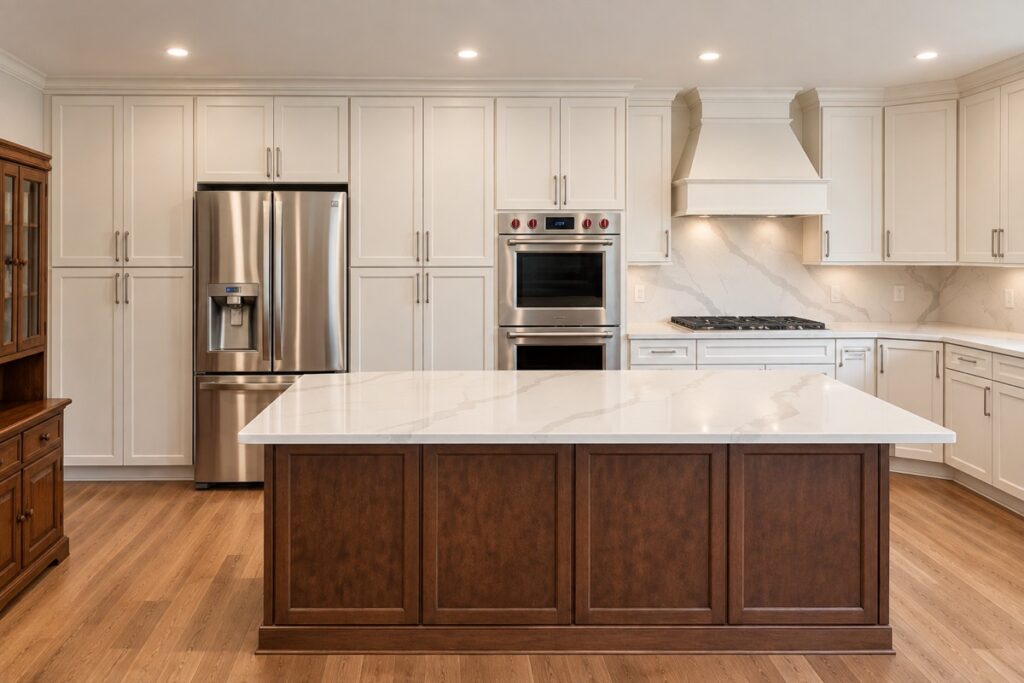 Custom kitchen renovation by R.E. Horner Construction