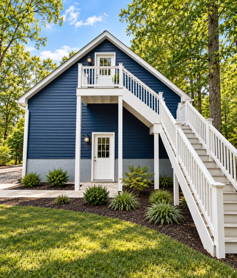 A custom garage and workshop by R.E. Horner Construction